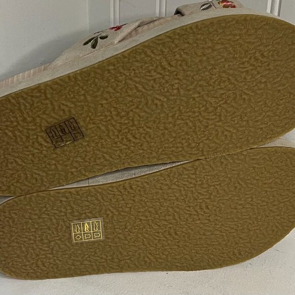 Johnny Was Viviana X Band Suede Slip On Sandal Boho Chic JWS3222 Size 8 - Picture 5 of 10